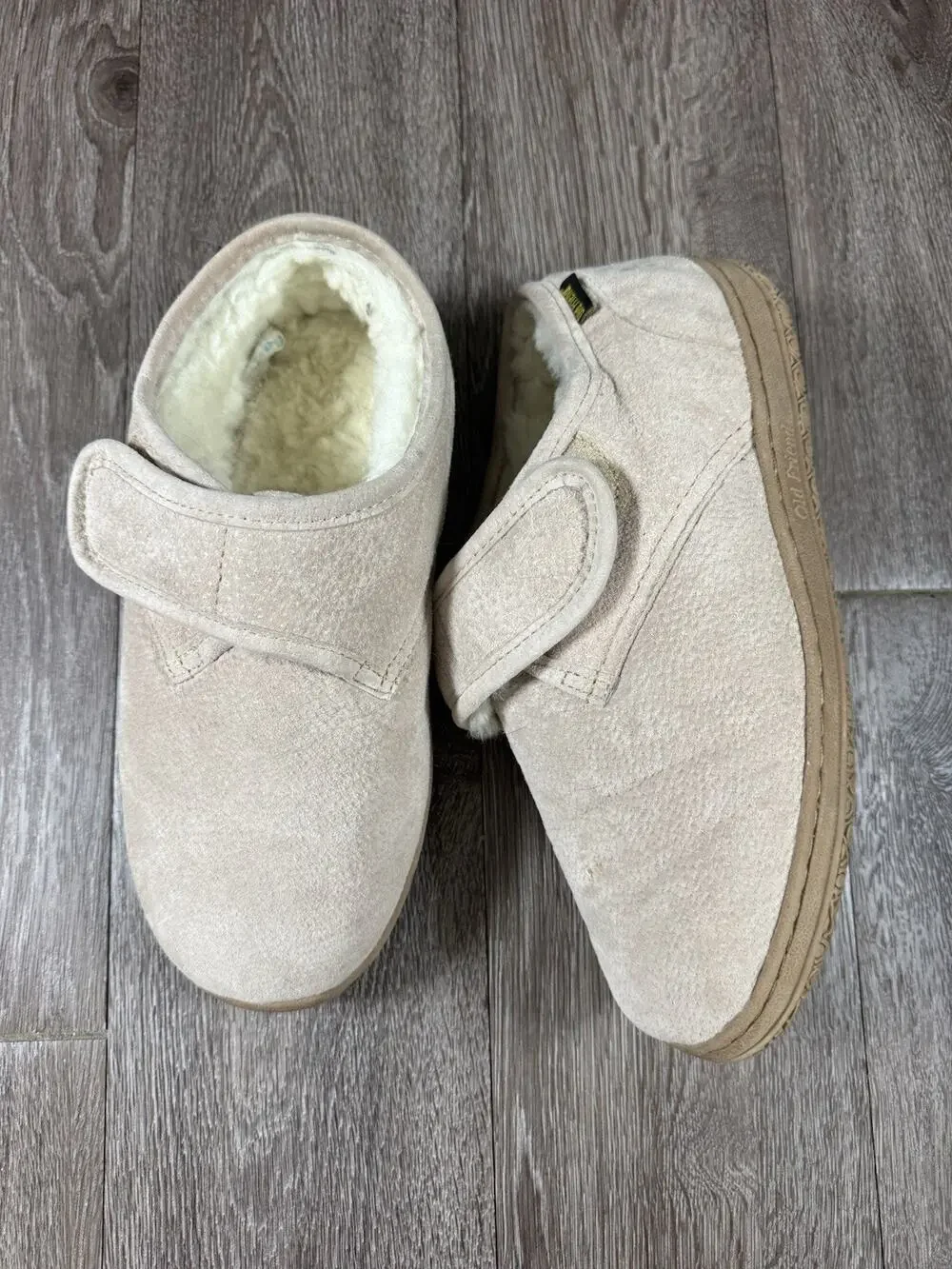 Old Friend Step In Sheepskin Tan Slippers Booties / Men’s Size 10 5E